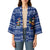 Anguilla Christmas Kimono with Santa Pineapple Floral Tree Island Crest and Tropical Pattern Design - Wonder Print Shop