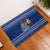 Anguilla Christmas Rubber Doormat with Santa Pineapple Floral Tree Island Crest and Tropical Pattern Design - Wonder Print Shop