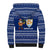 Anguilla Christmas Sherpa Hoodie with Santa Pineapple Floral Tree Island Crest and Tropical Pattern Design - Wonder Print Shop