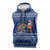 Anguilla Christmas Sleeveless Hoodie with Santa Pineapple Floral Tree Island Crest and Tropical Pattern Design - Wonder Print Shop