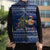 Anguilla Christmas Sleeveless Puffer Jacket with Santa Pineapple Floral Tree Island Crest and Tropical Pattern Design - Wonder Print Shop