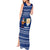 Anguilla Christmas Tank Maxi Dress with Santa Pineapple Floral Tree Island Crest and Tropical Pattern Design - Wonder Print Shop