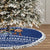 Anguilla Christmas Tree Skirt with Santa Pineapple Floral Tree Island Crest and Tropical Pattern Design - Wonder Print Shop