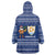 Anguilla Christmas Wearable Blanket Hoodie with Santa Pineapple Floral Tree Island Crest and Tropical Pattern Design - Wonder Print Shop