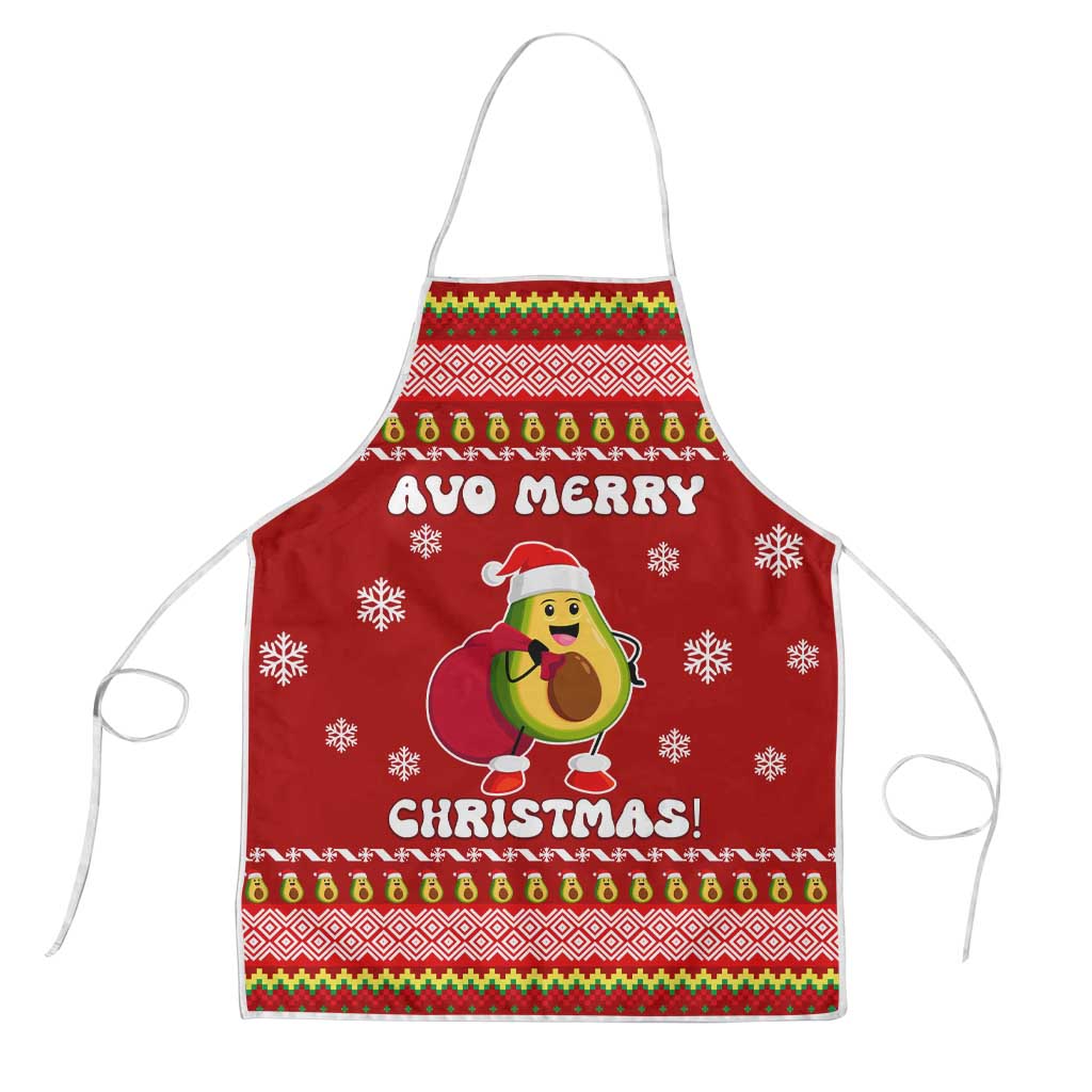 Avo Merry Christmas Apron Xmas Holiday Patterns - Wonder Print Shop