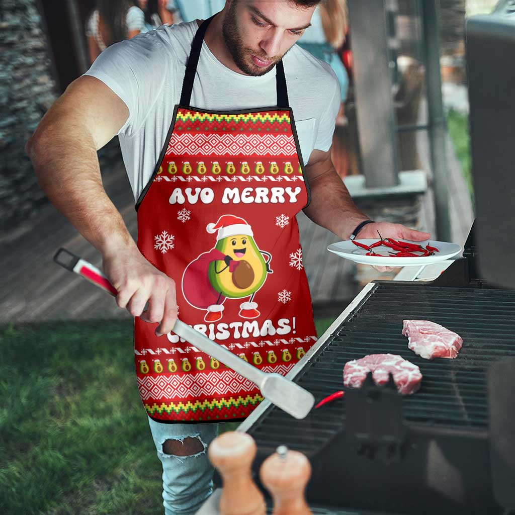 Avo Merry Christmas Apron Xmas Holiday Patterns - Wonder Print Shop