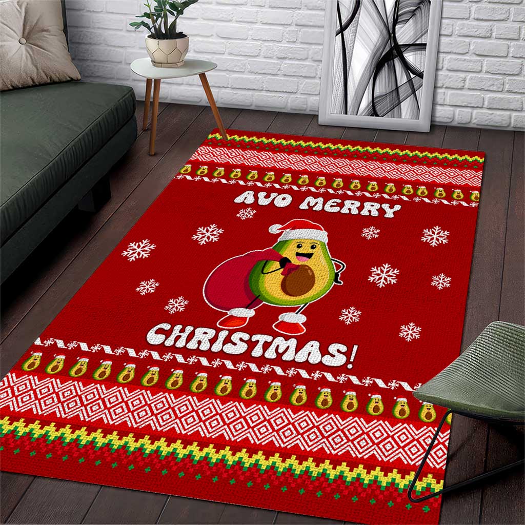 Avo Merry Christmas Area Rug Xmas Holiday Patterns - Wonder Print Shop