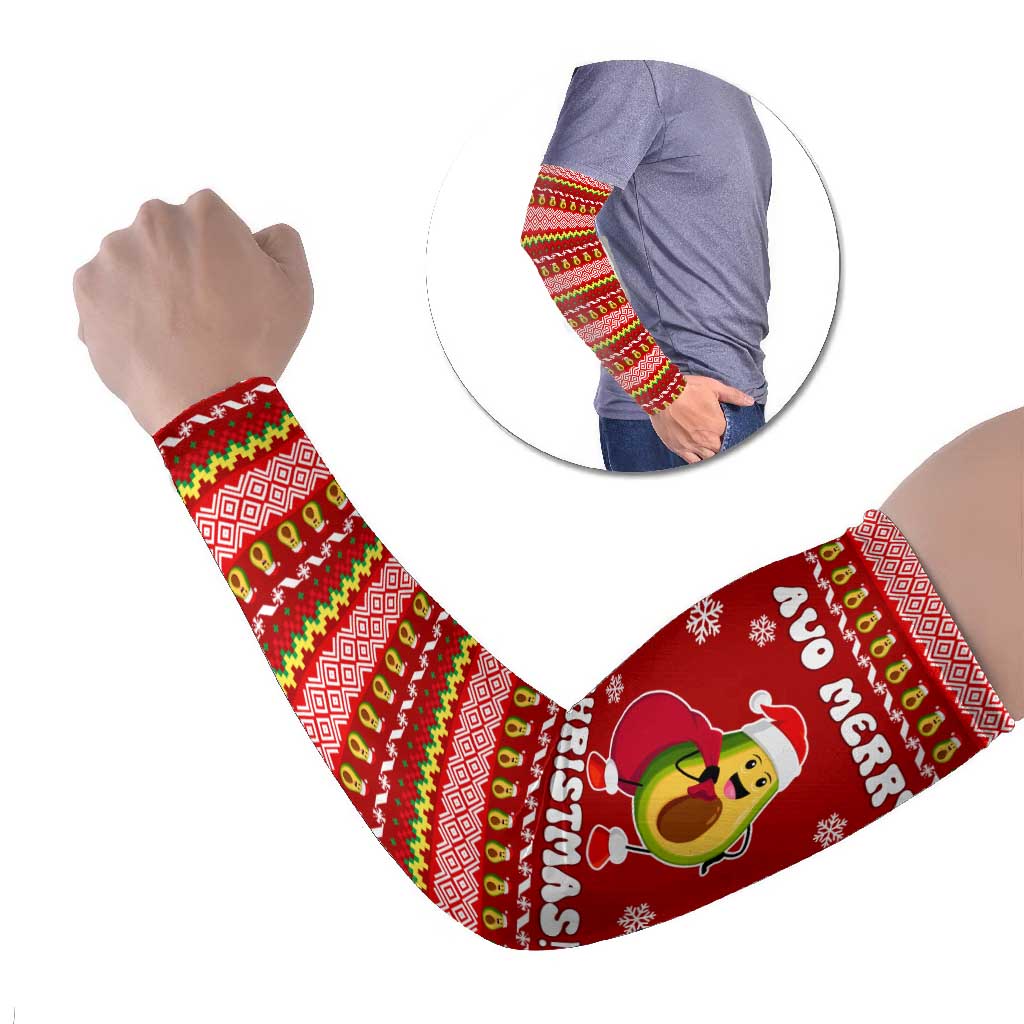 Avo Merry Christmas Arm Sleeves Xmas Holiday Patterns - Wonder Print Shop