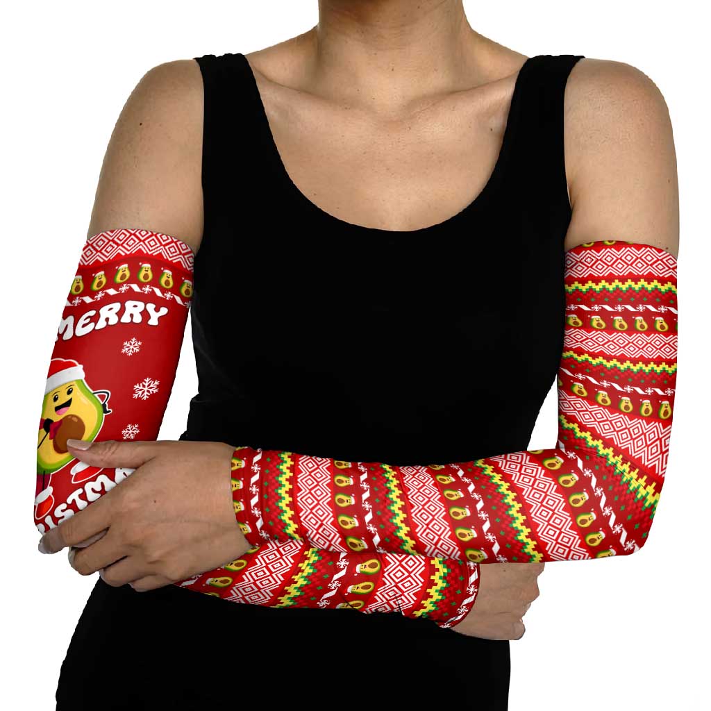 Avo Merry Christmas Arm Sleeves Xmas Holiday Patterns - Wonder Print Shop