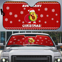 Avo Merry Christmas Auto Sun Shade Xmas Holiday Patterns - Wonder Print Shop