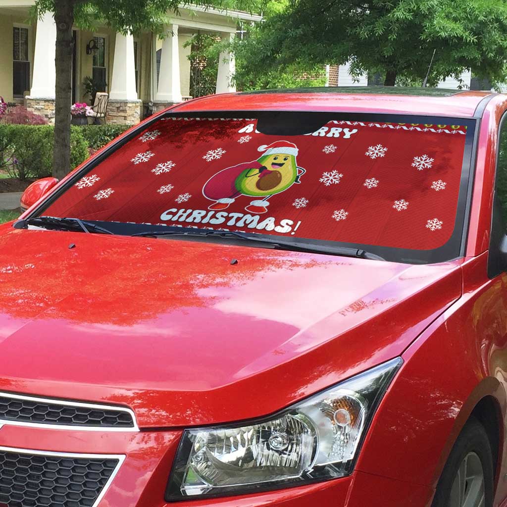 Avo Merry Christmas Auto Sun Shade Xmas Holiday Patterns - Wonder Print Shop