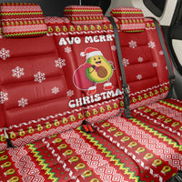 Avo Merry Christmas Back Car Seat Cover Xmas Holiday Patterns - Wonder Print Shop