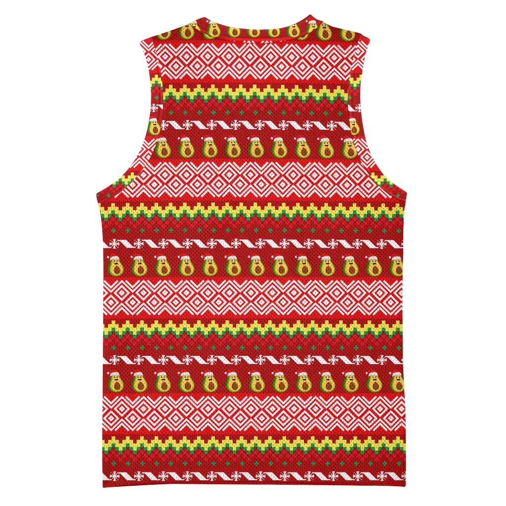 Avo Merry Christmas Basketball Jersey Xmas Holiday Patterns - Wonder Print Shop