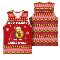 Avo Merry Christmas Basketball Jersey Xmas Holiday Patterns - Wonder Print Shop