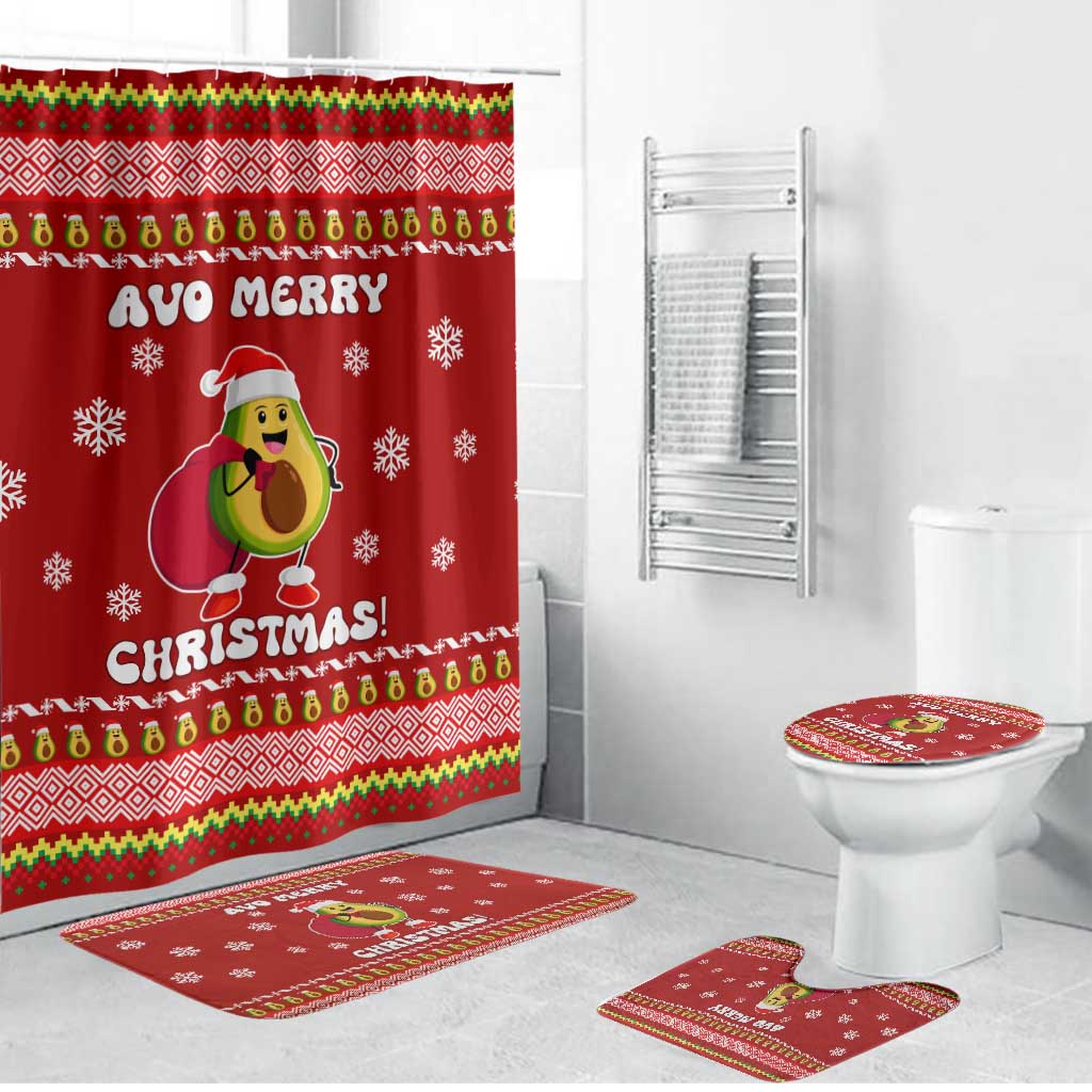Avo Merry Christmas Bathroom Set Xmas Holiday Patterns - Wonder Print Shop