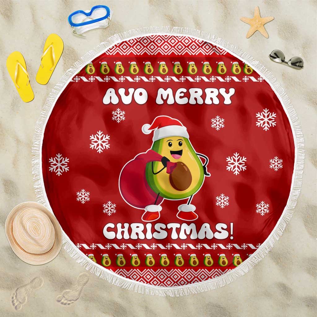 Avo Merry Christmas Beach Blanket Xmas Holiday Patterns - Wonder Print Shop