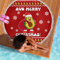 Avo Merry Christmas Beach Blanket Xmas Holiday Patterns - Wonder Print Shop