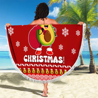Avo Merry Christmas Beach Blanket Xmas Holiday Patterns - Wonder Print Shop