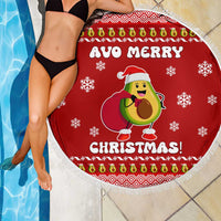 Avo Merry Christmas Beach Blanket Xmas Holiday Patterns - Wonder Print Shop