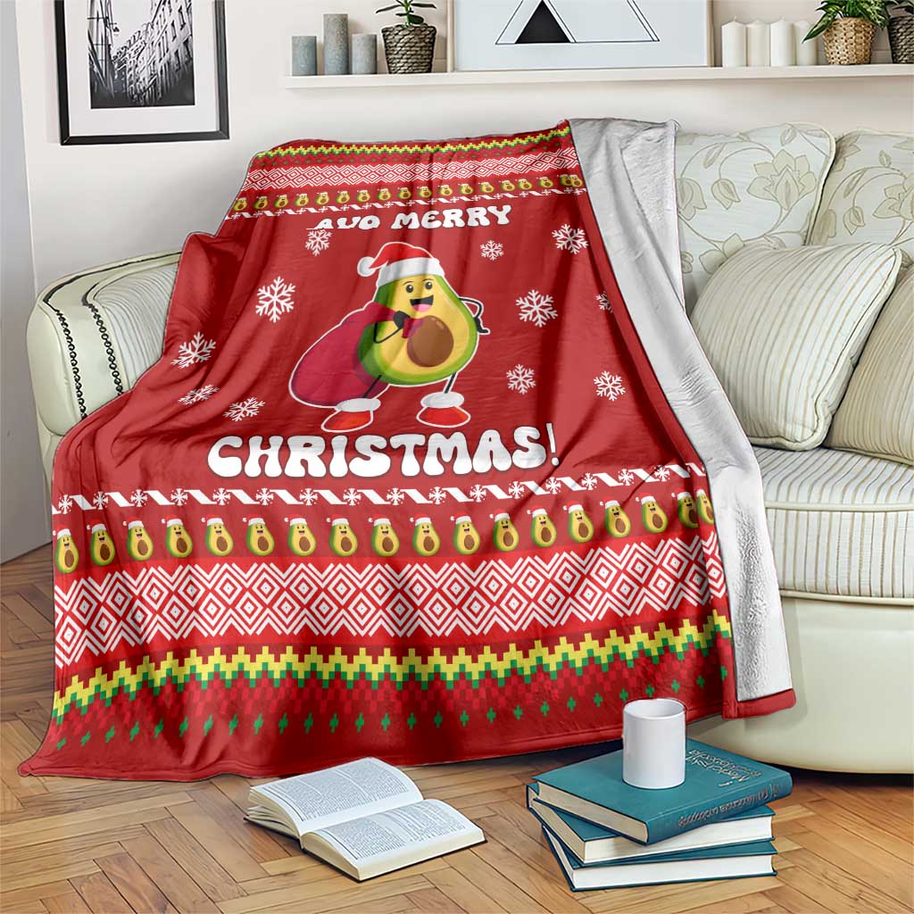 Avo Merry Christmas Blanket Xmas Holiday Patterns - Wonder Print Shop
