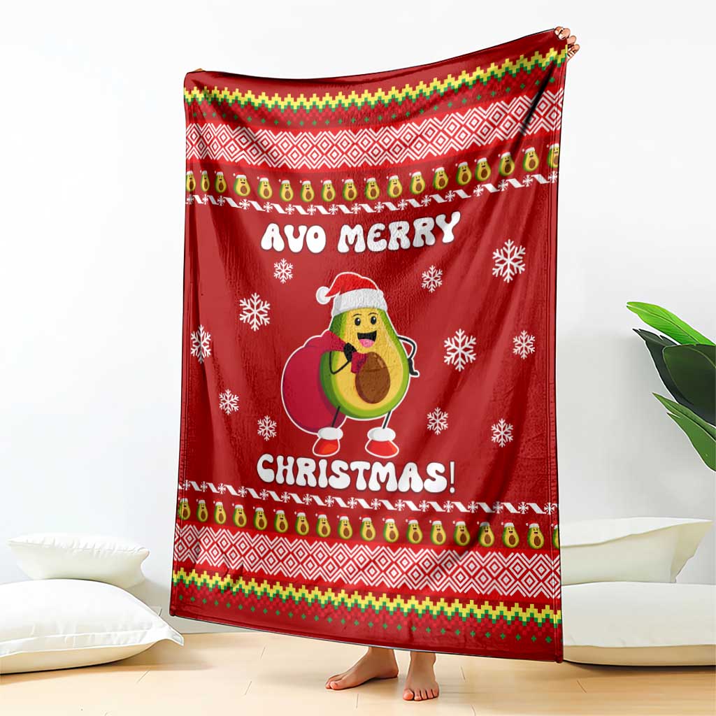 Avo Merry Christmas Blanket Xmas Holiday Patterns - Wonder Print Shop