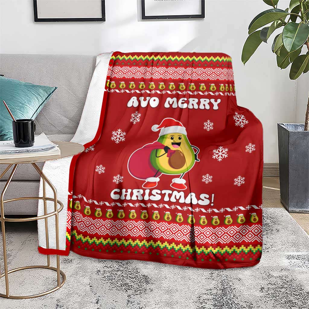 Avo Merry Christmas Blanket Xmas Holiday Patterns - Wonder Print Shop