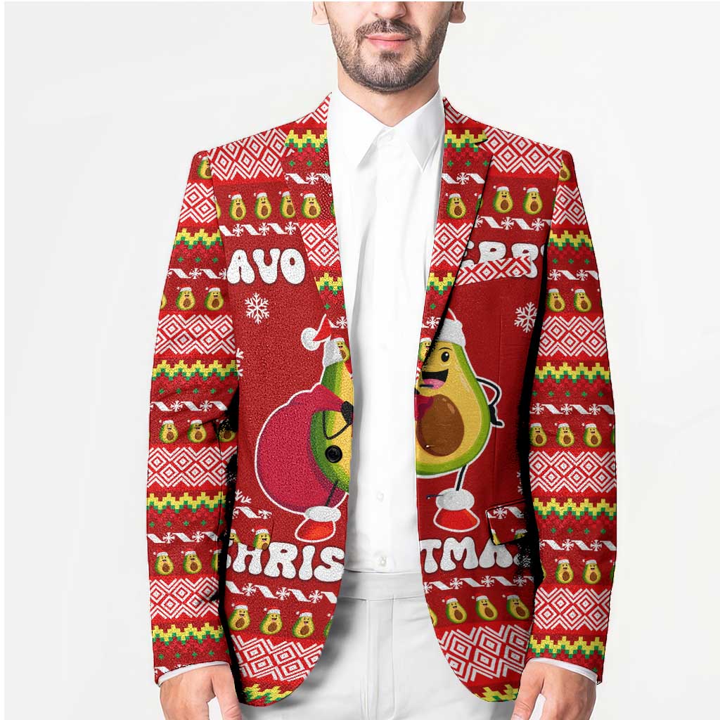 Avo Merry Christmas Blazer Xmas Holiday Patterns - Wonder Print Shop