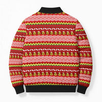 Avo Merry Christmas Bomber Puffer Jacket Xmas Holiday Patterns - Wonder Print Shop