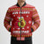 Avo Merry Christmas Bomber Puffer Jacket Xmas Holiday Patterns - Wonder Print Shop