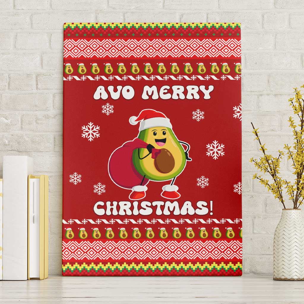 Avo Merry Christmas Canvas Wall Art Xmas Holiday Patterns - Wonder Print Shop