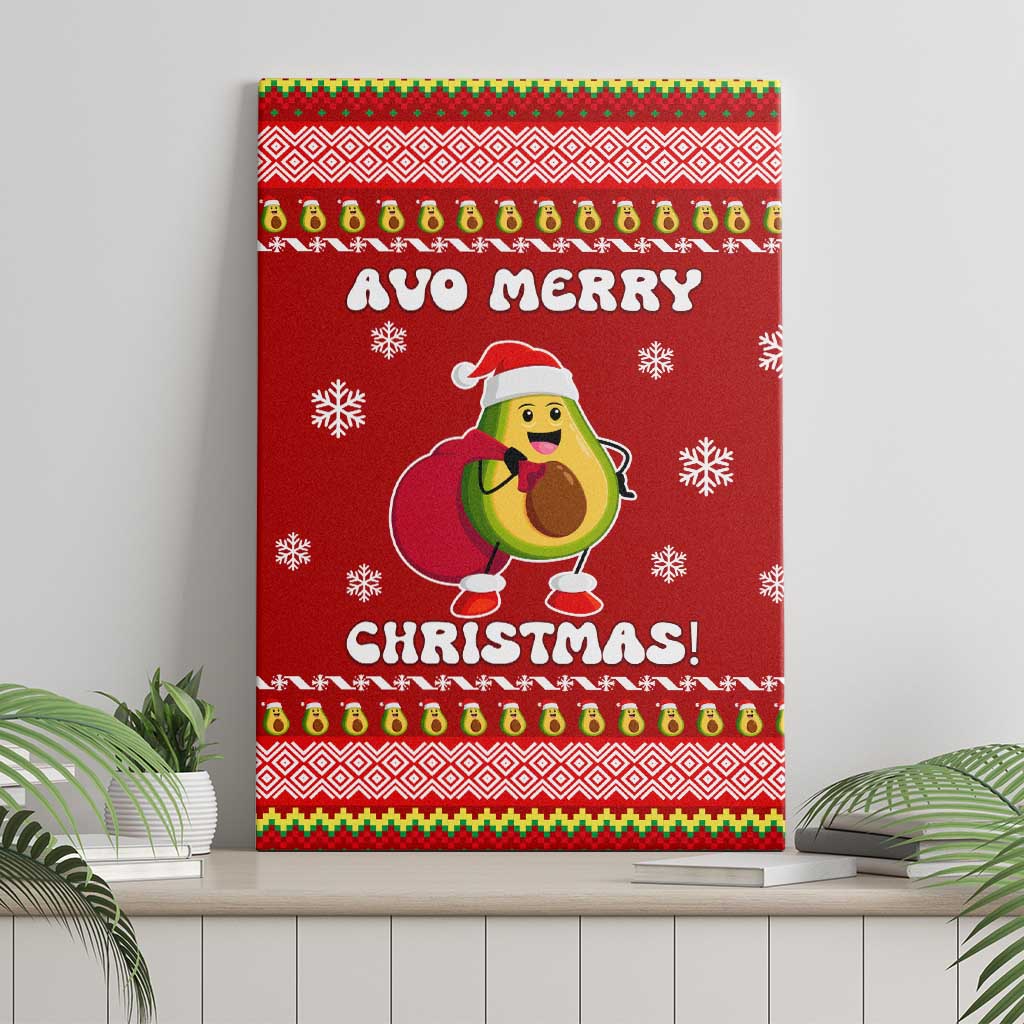Avo Merry Christmas Canvas Wall Art Xmas Holiday Patterns - Wonder Print Shop