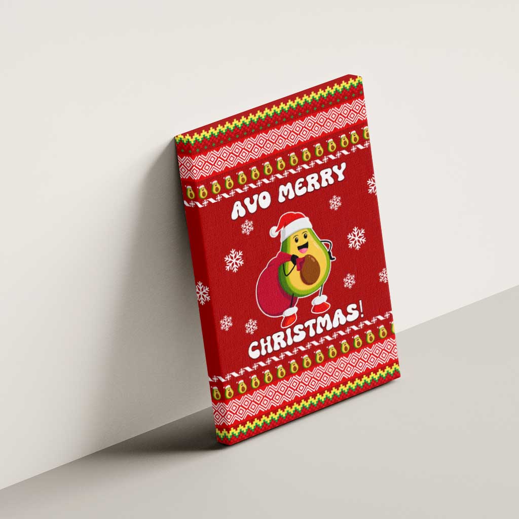 Avo Merry Christmas Canvas Wall Art Xmas Holiday Patterns - Wonder Print Shop