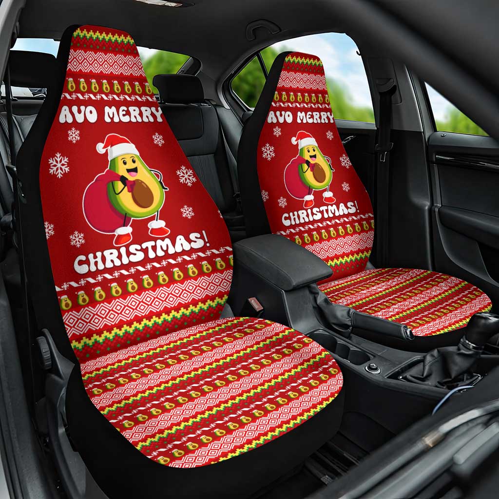 Avo Merry Christmas Car Seat Cover Xmas Holiday Patterns - Wonder Print Shop