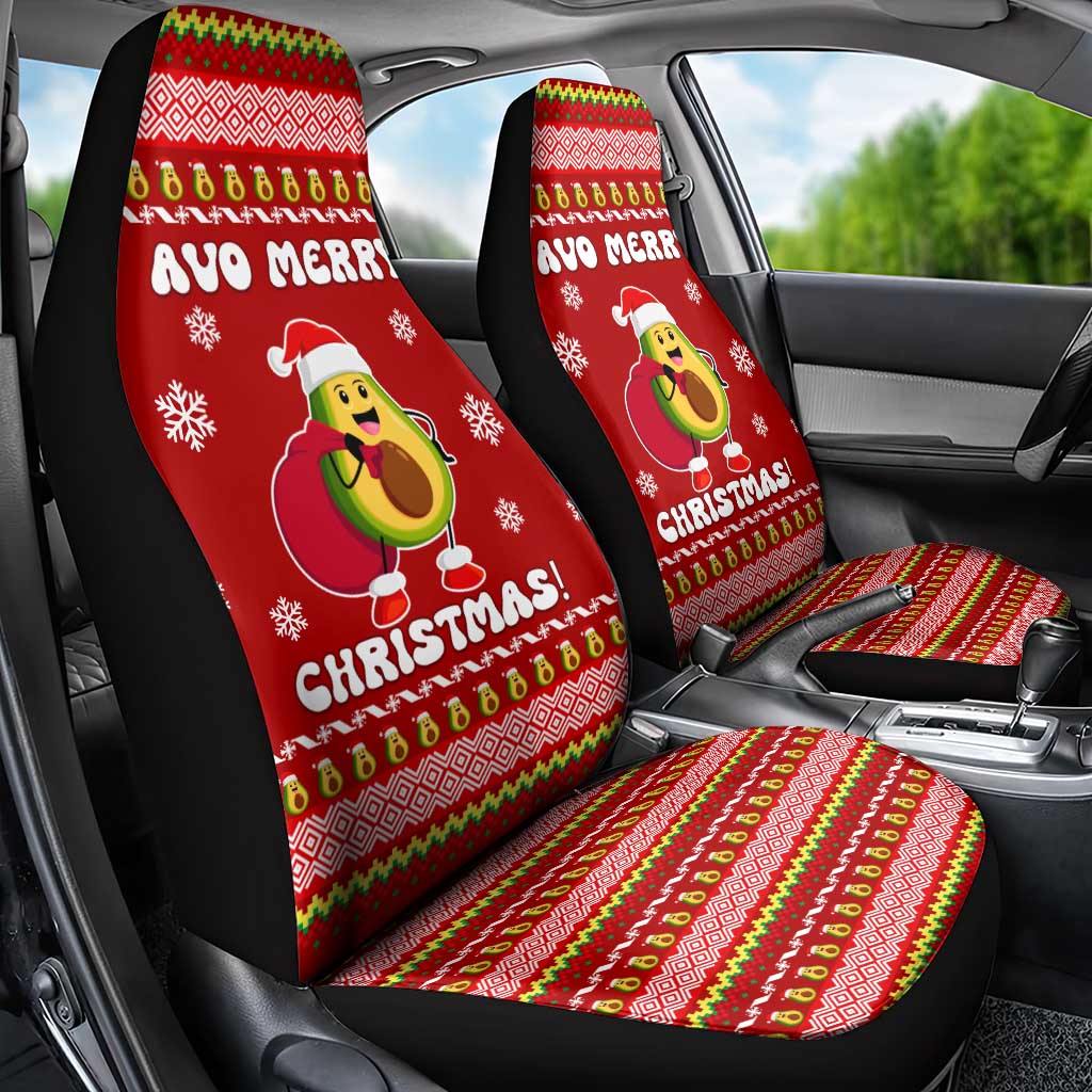 Avo Merry Christmas Car Seat Cover Xmas Holiday Patterns - Wonder Print Shop