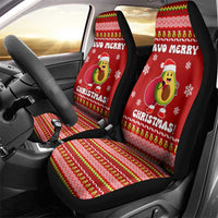 Avo Merry Christmas Car Seat Cover Xmas Holiday Patterns - Wonder Print Shop