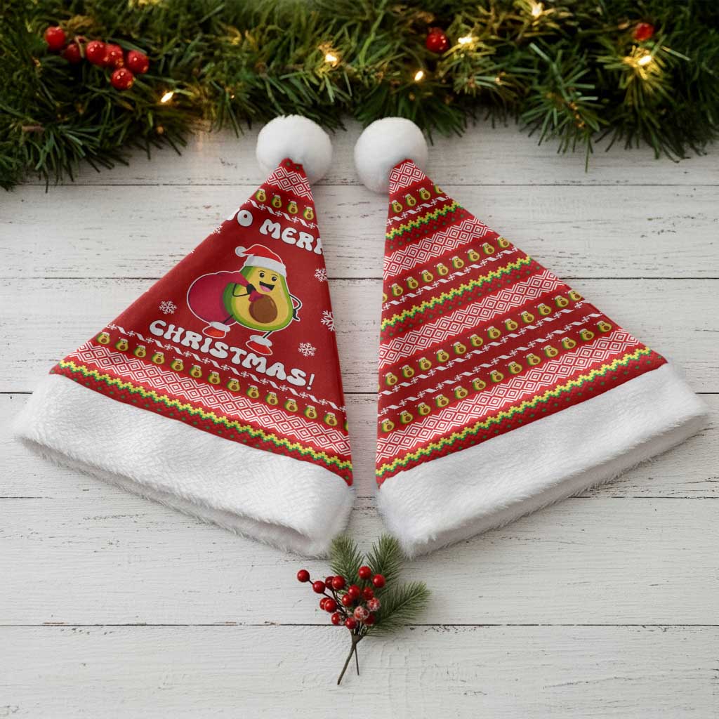 Avo Merry Christmas Santa Hat Xmas Holiday Patterns - Wonder Print Shop