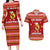 Avo Merry Christmas Couples Matching Long Sleeve Bodycon Dress and Hawaiian Shirt Xmas Holiday Patterns - Wonder Print Shop