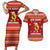 Avo Merry Christmas Couples Matching Short Sleeve Bodycon Dress and Hawaiian Shirt Xmas Holiday Patterns - Wonder Print Shop
