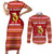 Avo Merry Christmas Couples Matching Short Sleeve Bodycon Dress and Long Sleeve Button Shirt Xmas Holiday Patterns - Wonder Print Shop