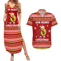 Avo Merry Christmas Couples Matching Summer Maxi Dress and Hawaiian Shirt Xmas Holiday Patterns - Wonder Print Shop