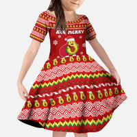 Avo Merry Christmas Family Matching Off The Shoulder Long Sleeve Dress and Hawaiian Shirt Xmas Holiday Patterns - Wonder Print Shop