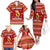 Avo Merry Christmas Family Matching Off The Shoulder Long Sleeve Dress and Hawaiian Shirt Xmas Holiday Patterns - Wonder Print Shop