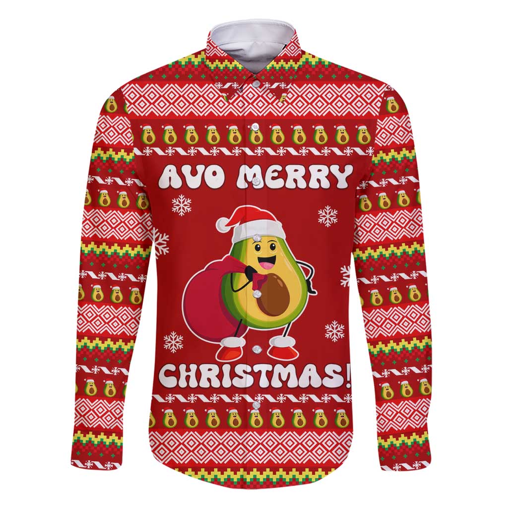 Avo Merry Christmas Family Matching Off Shoulder Maxi Dress and Hawaiian Shirt Xmas Holiday Patterns - Wonder Print Shop