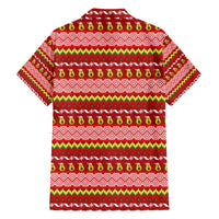 Avo Merry Christmas Family Matching Off Shoulder Short Dress and Hawaiian Shirt Xmas Holiday Patterns - Wonder Print Shop