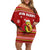 Avo Merry Christmas Family Matching Off Shoulder Short Dress and Hawaiian Shirt Xmas Holiday Patterns - Wonder Print Shop