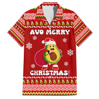 Avo Merry Christmas Family Matching Short Sleeve Bodycon Dress and Hawaiian Shirt Xmas Holiday Patterns - Wonder Print Shop