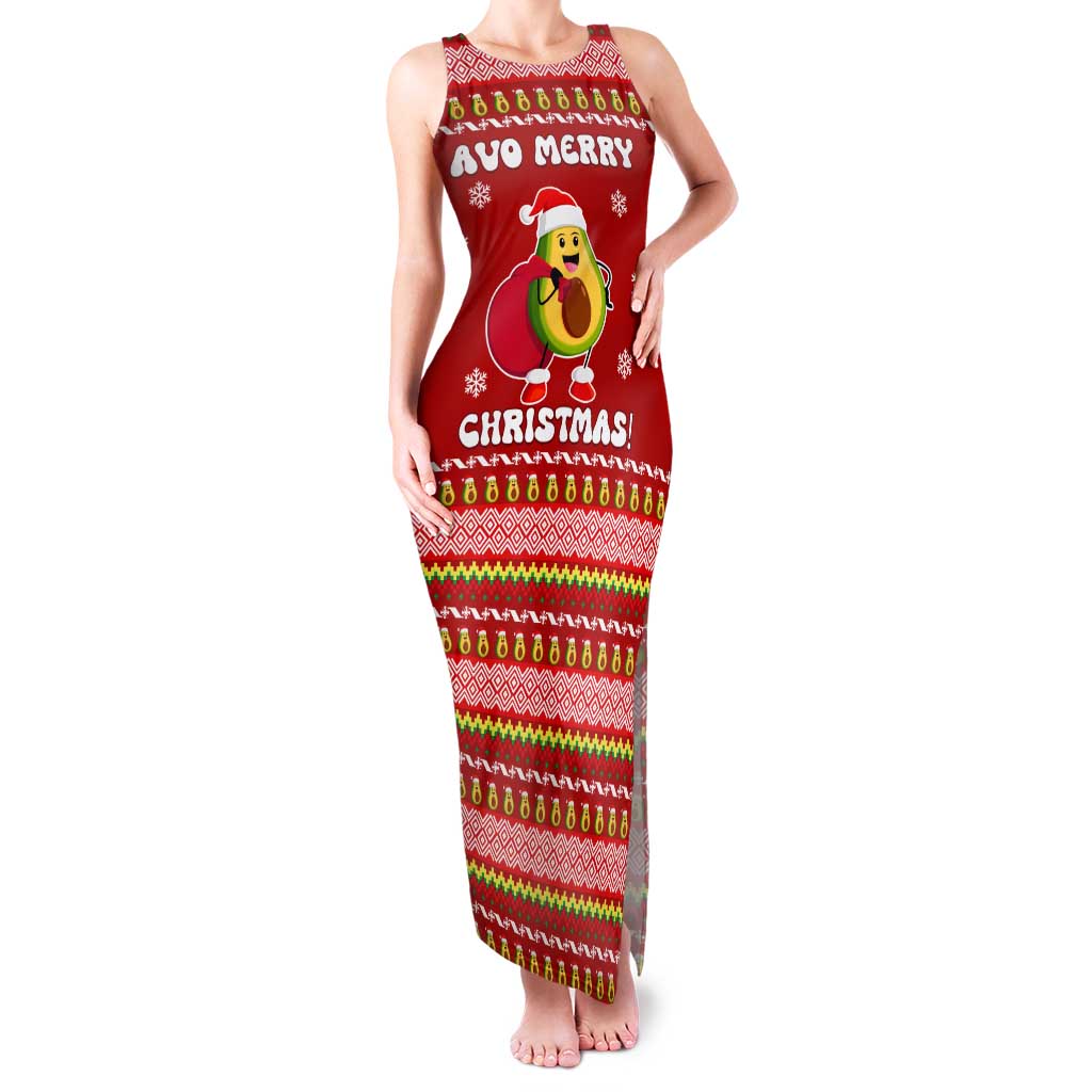Avo Merry Christmas Family Matching Tank Maxi Dress and Hawaiian Shirt Xmas Holiday Patterns - Wonder Print Shop