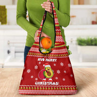 Avo Merry Christmas Grocery Bag Xmas Holiday Patterns - Wonder Print Shop