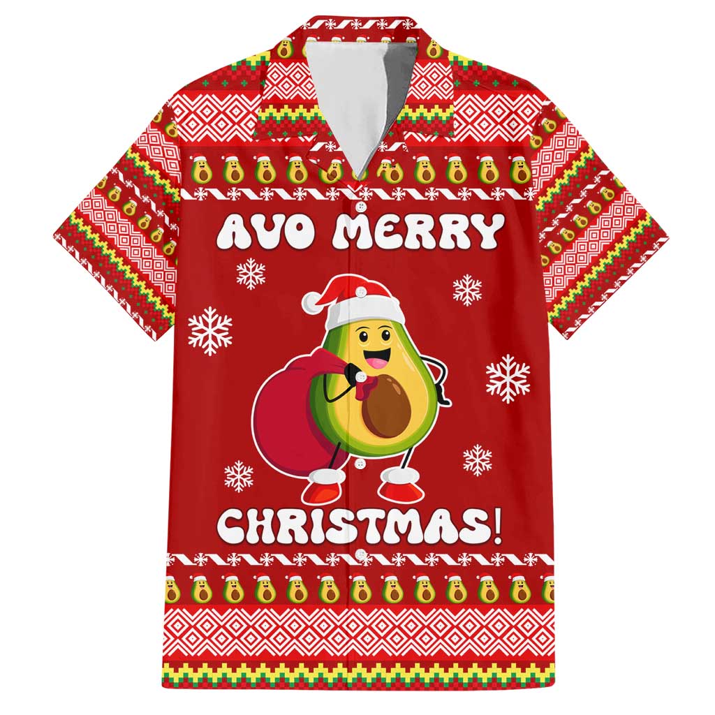 Avo Merry Christmas Hawaiian Shirt Xmas Holiday Patterns - Wonder Print Shop
