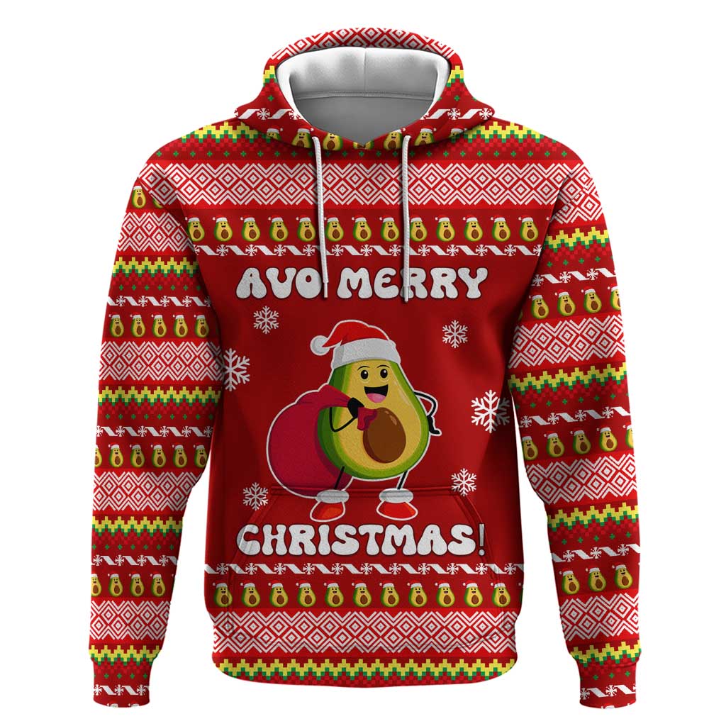 Avo Merry Christmas Hoodie Xmas Holiday Patterns - Wonder Print Shop